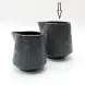 #BS1768-BK; Ceramic cream pot 144ml