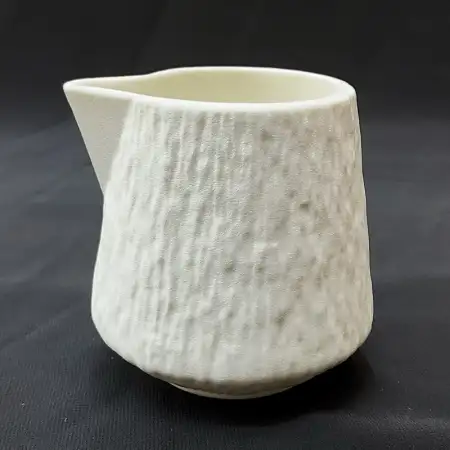 #BS1768-WT; Ceramic cream pot 144ml..