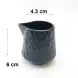 #BS1775-BK; Ceramic cream pot 80ml