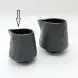 #BS1775-BK; Ceramic cream pot 80ml