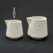 #BS1775-WT; Ceramic cream pot 80ml