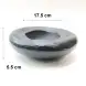 #BS1812-BK; Ceramic rock bowl 7 inches