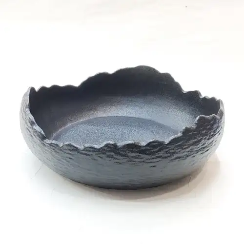 #BS1829-BK; Ceramic nesting bowl 8 inches