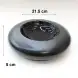 #BS1843-BK; Ceramic mushroom bowl 9 inches