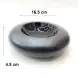 #BS1850-BK; Ceramic mushroom bowl 7 inches