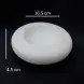 #BS1850-WT; Ceramic mushroom bowl 7 inches