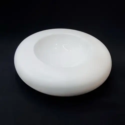 #BS1850-WT; Ceramic mushroom bowl 7 inches