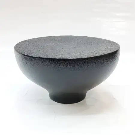 #BS1874-BK; Ceramic pedestal bowl 6 inch..