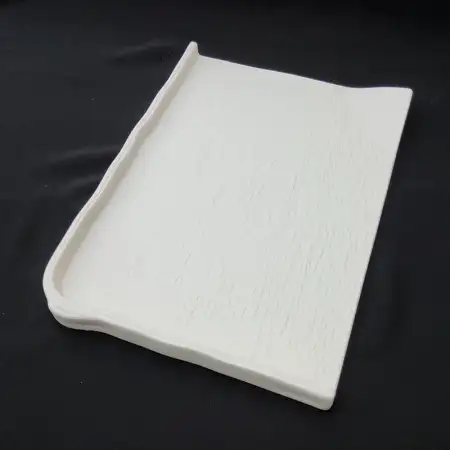 #BS1898-WT; Ceramic rectangular plate 27..