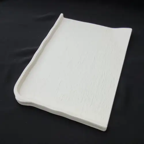 #BS1898-WT; Ceramic rectangular plate 27.5cm