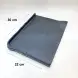 #BS1904-BK; Ceramic rectangular plate 30.5cm