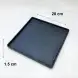 #BS1935-BK; Ceramic square plate 20cm
