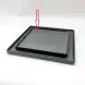 #BS1935-BK; Ceramic square plate 20cm