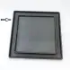 #BS1942-BK; Ceramic square plate 25cm