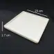 #BS1942-WT; Ceramic square plate 25cm