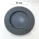 #BS1959-BK; Ceramic round plate 27cm 