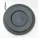 #BS1959-BK; Ceramic round plate 27cm 