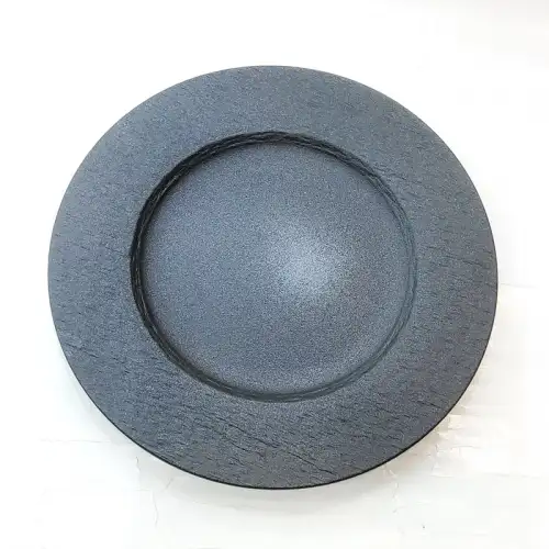 #BS1959-BK; Ceramic round plate 27cm 