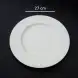 #BS1959-WT; Ceramic round plate 27cm