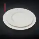 #BS1959-WT; Ceramic round plate 27cm