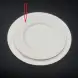 #BS1966-WT; Ceramic round plate 22cm