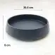 #BS2727-BK; Ceramic round bowl 20cm