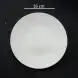 #BS5002-WT; Ceramic round plate 16cm