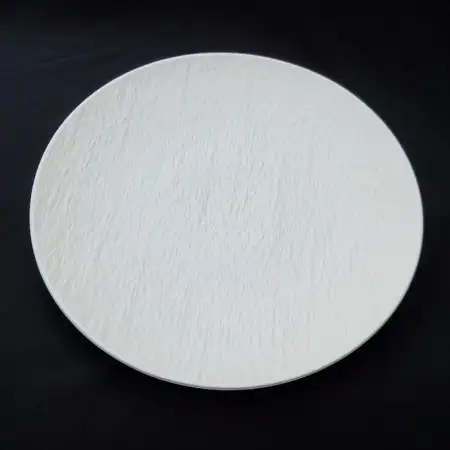 #BS5026-WT; Ceramic round plate 26cm..