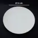 #BS5033-WT; Ceramic round plate 27.5cm