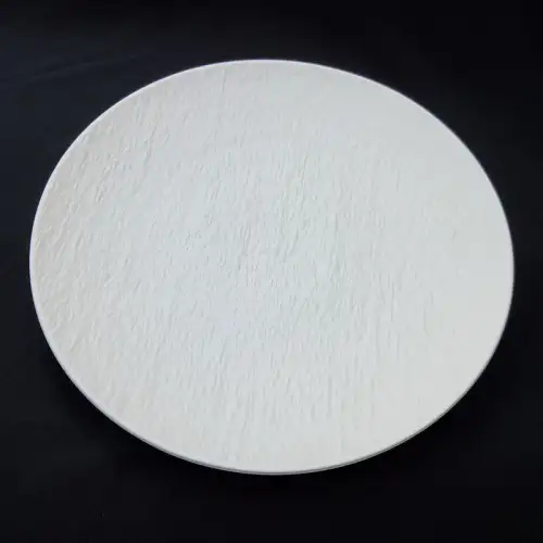 #BS5033-WT; Ceramic round plate 27.5cm