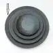 #BS5040-BK; Ceramic round plate 31.5cm