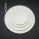#BS5040-WT; Ceramic round plate 31.5cm