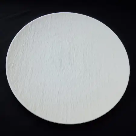 #BS5040-WT; Ceramic round plate 31.5cm..