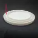#BS5064-WT; Ceramic flat round plate 27cm