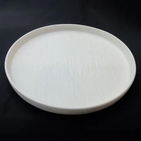 #BS5071-WT; Ceramic flat round plate 30c..