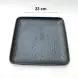 #BS5163-BK; Ceramic 23cm square plate