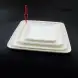 #BS5163-WT; Ceramic 23cm square plate