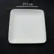 #BS5170-WT; Ceramic 27.5cm square plate