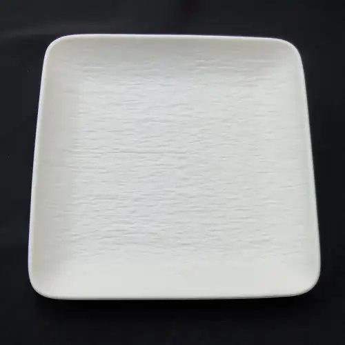 #BS5170-WT; Ceramic 27.5cm square plate