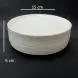 #BS5200-WT; Ceramic cylinder plate 15cm