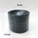 #BS5224-BK; Ceramic cylinder plate 9cm