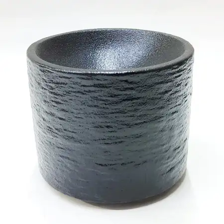 #BS5224-BK; Ceramic cylinder plate 9cm..