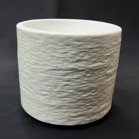 #BS5231-WT; Ceramic cylinder plate 10cm..