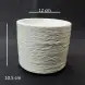 #BS5248-WT; Ceramic cylinder plate 12cm