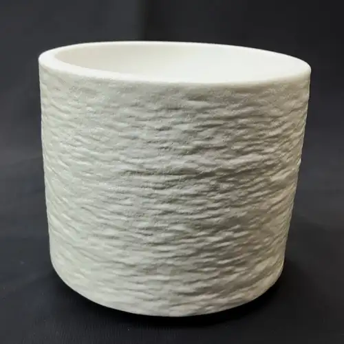 #BS5248-WT; Ceramic cylinder plate 12cm