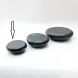 #BS5255-BK; Ceramic pebble bowl 4.5 inches