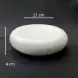 #BS5255-WT; Ceramic pebble bowl 4.5 inches