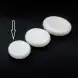 #BS5255-WT; Ceramic pebble bowl 4.5 inches