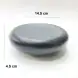 #BS5262-BK; Ceramic pebble shape bowl 6 inches