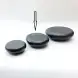#BS5262-BK; Ceramic pebble shape bowl 6 inches